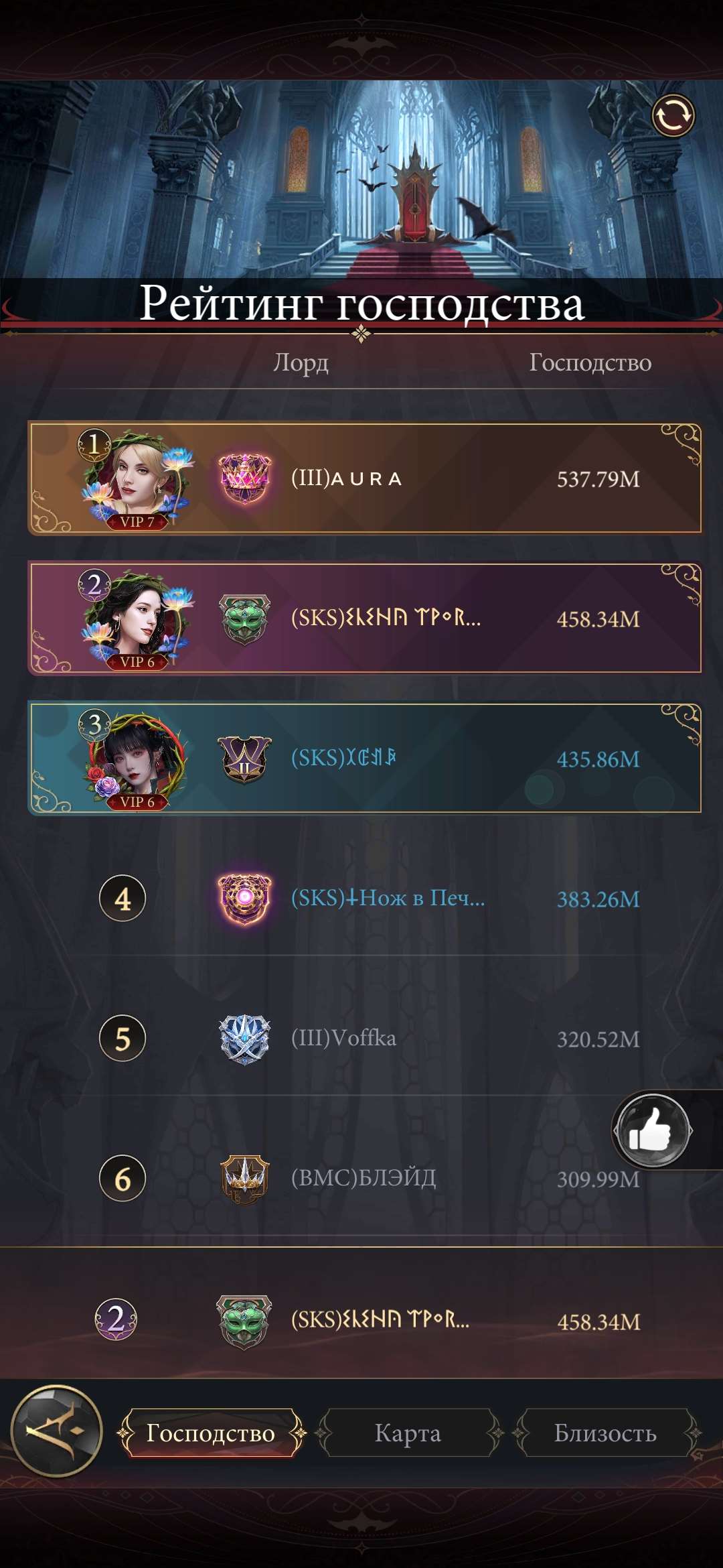 продажа аккаунта к игре Наследие вампиров